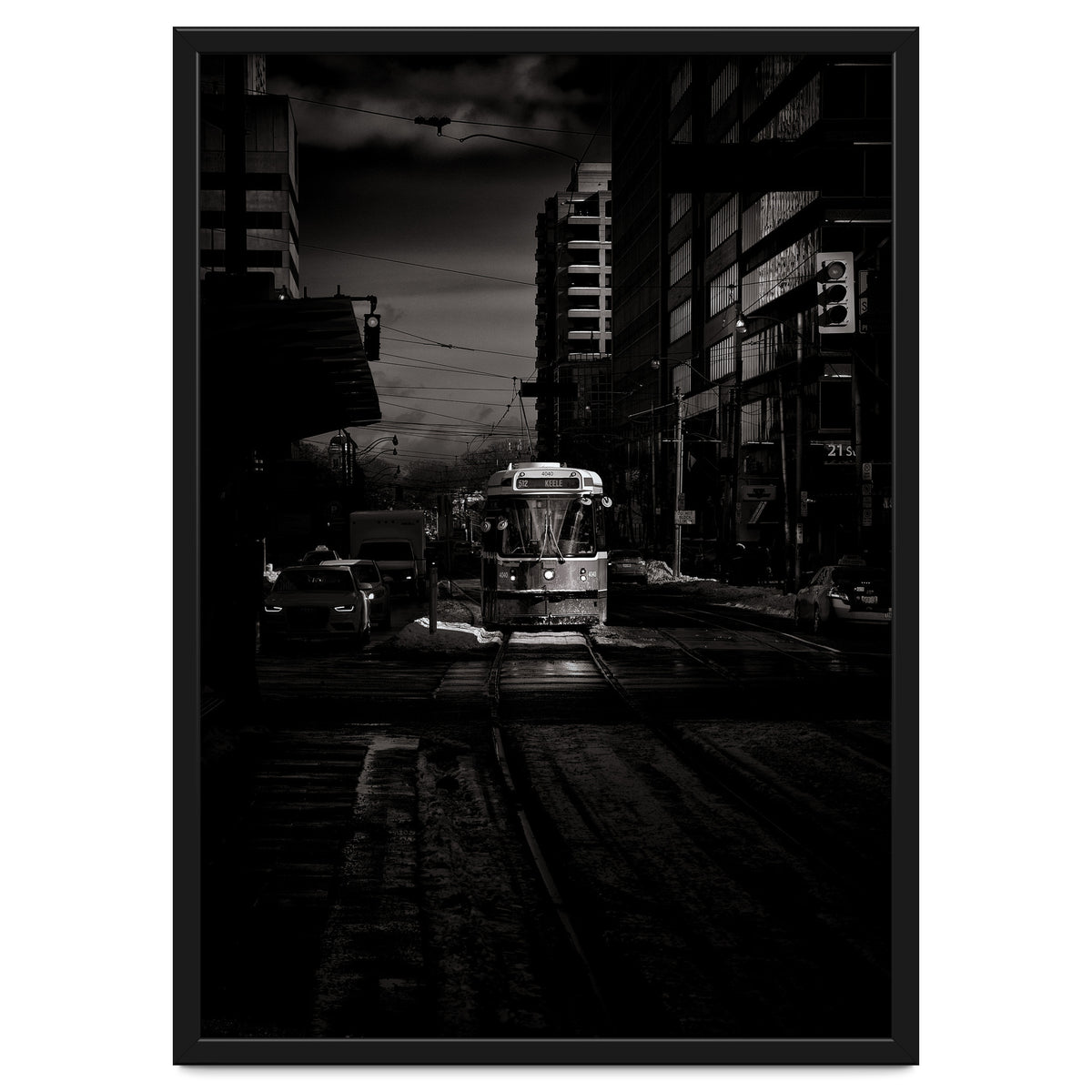 The 512 St. Clair Streetcar Toronto Canada Toned Version