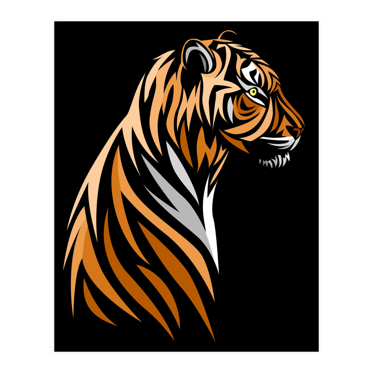 Tribal Tiger  (Print Only)