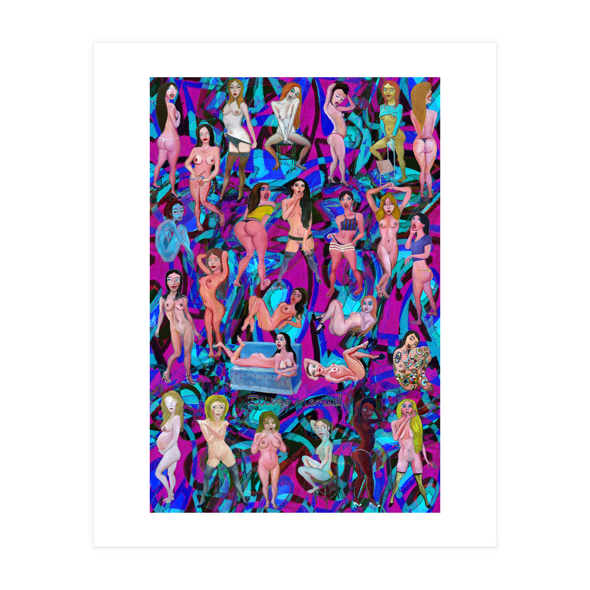 Chicas 3d 12 (Print Only)