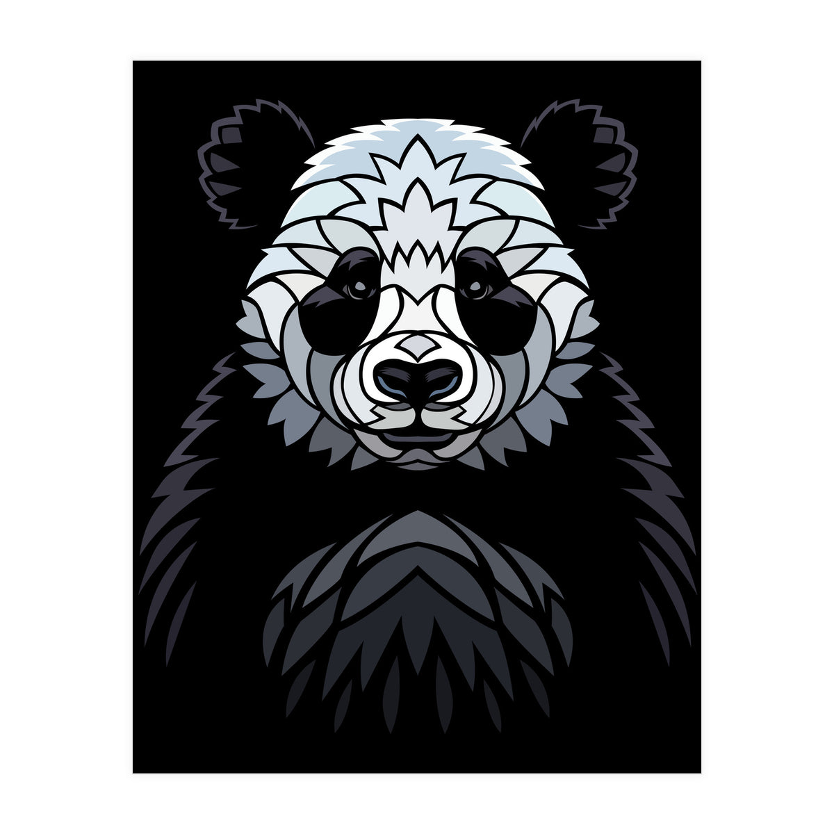 Tribal frontal Panda (Print Only)
