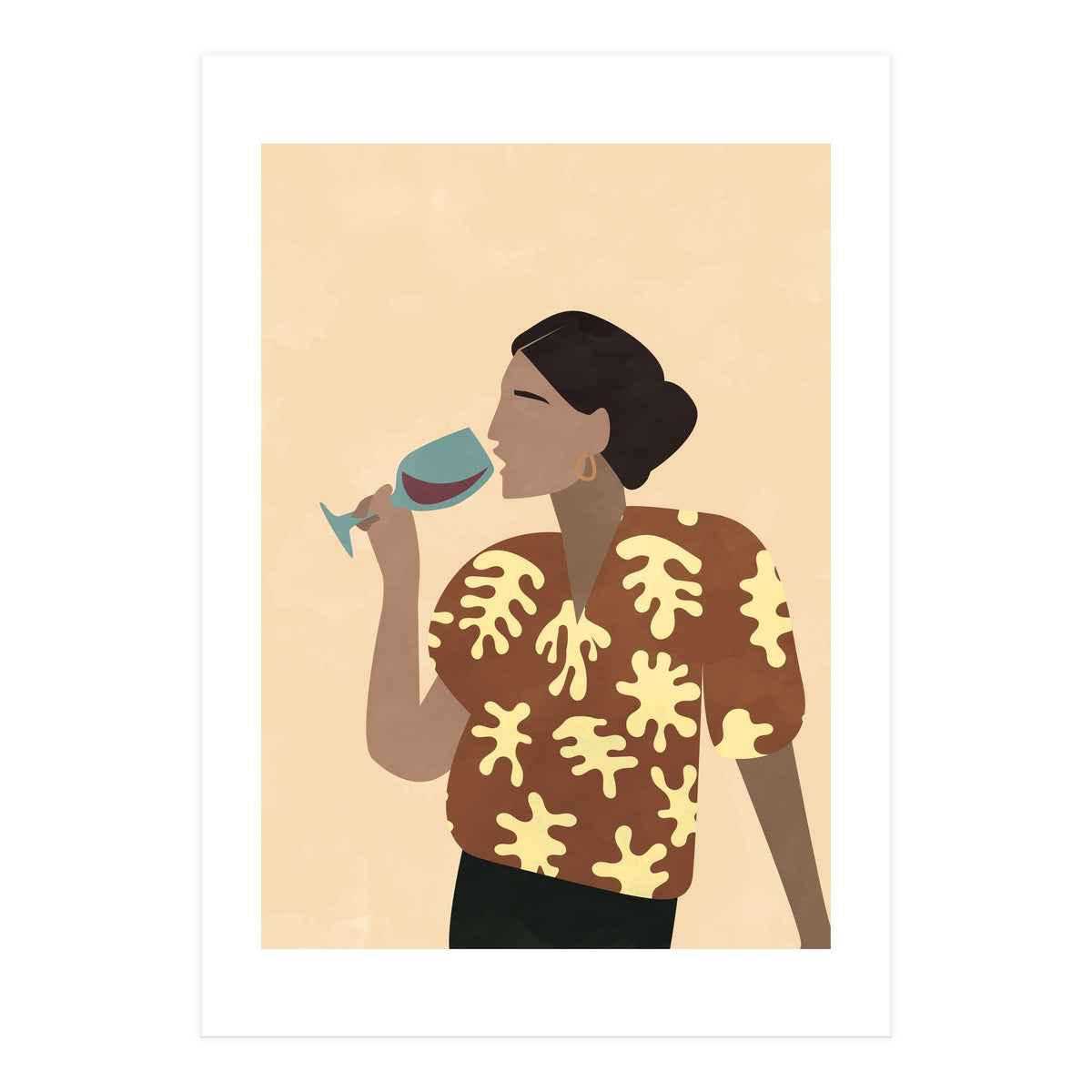 Mid Century Modern Woman (Print Only)