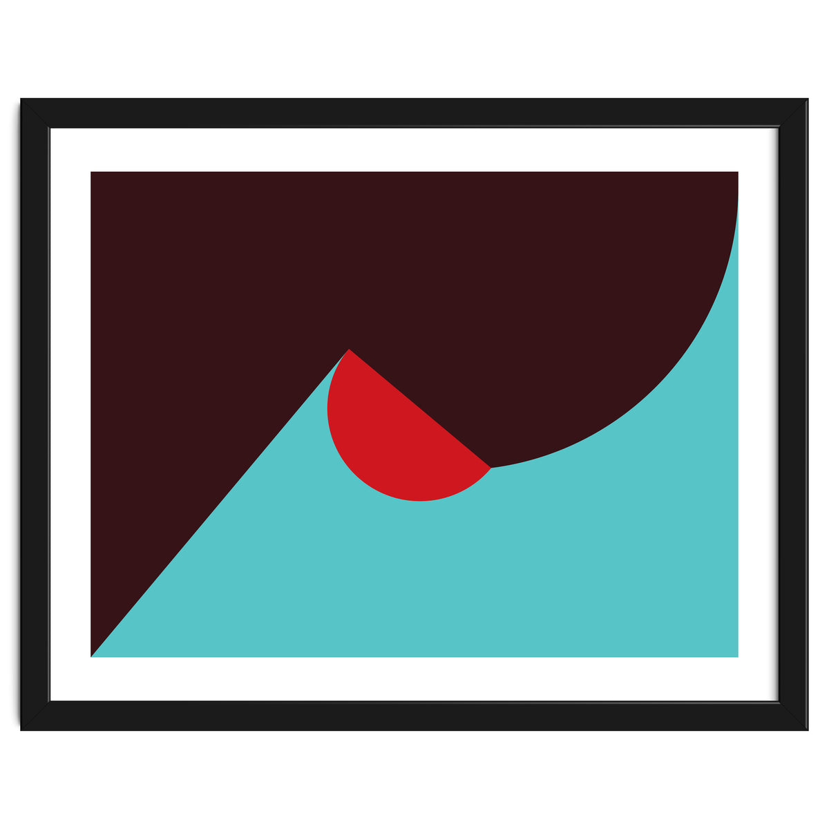 Geometric Shapes No. 8 - blue, purple & red