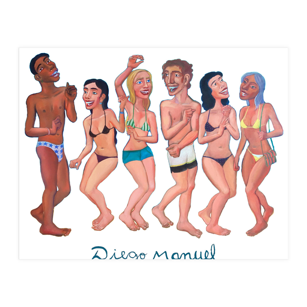 Fiesta En La Playa 4 B (Print Only)