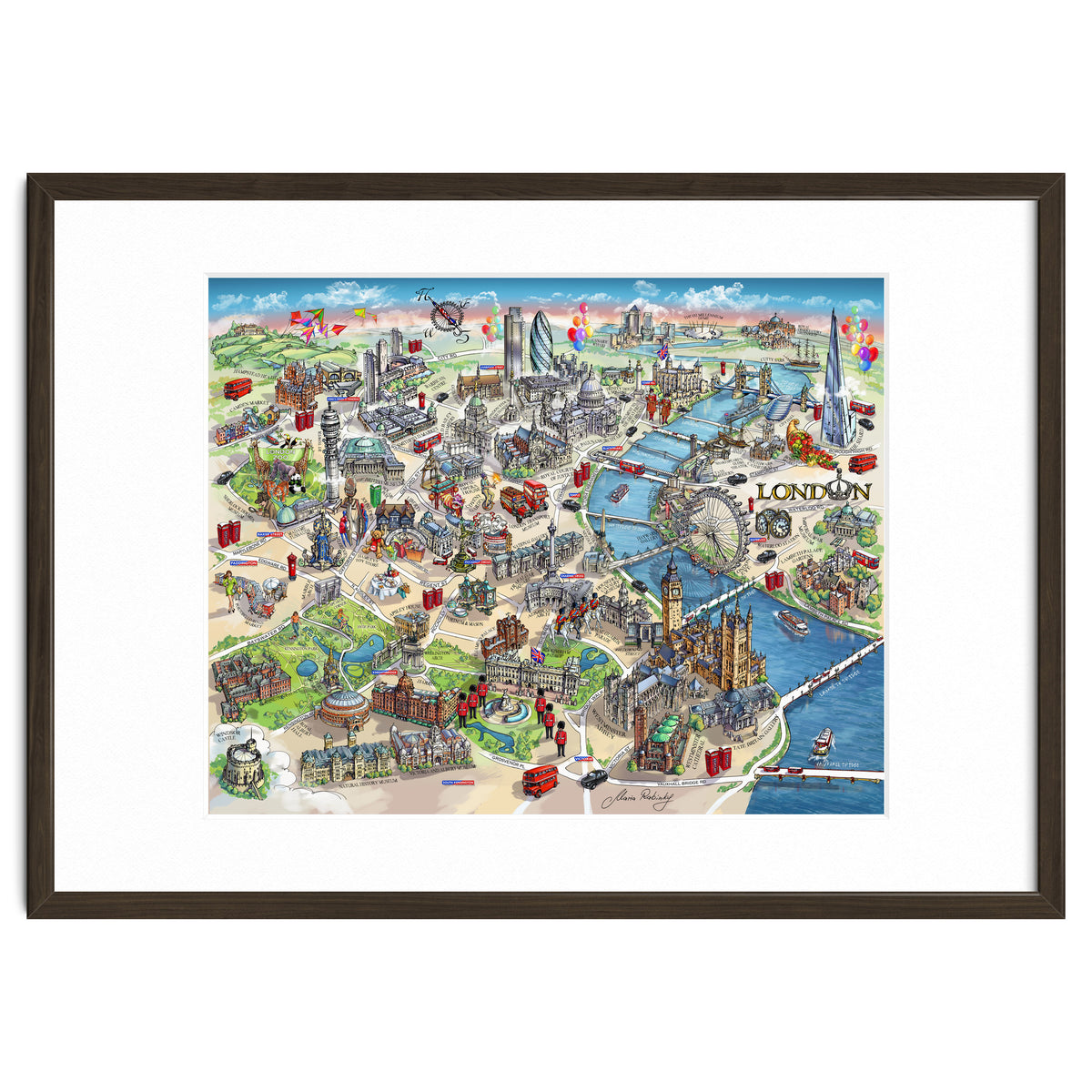 London Map Illustration