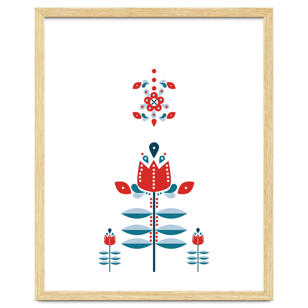 Scandinavian Folk Flowers