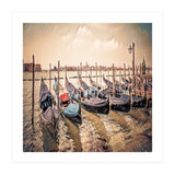 Several Gondolas boats, Colorful Italy  (Print Only) thumbnail