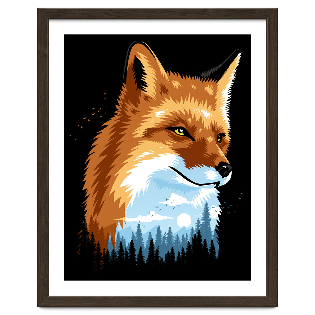 Fox Colors Forest
