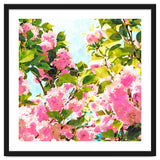 Day dreaming under the blooming Bougainvillea | Summer botanical Floral Vintage Garden Painting thumbnail