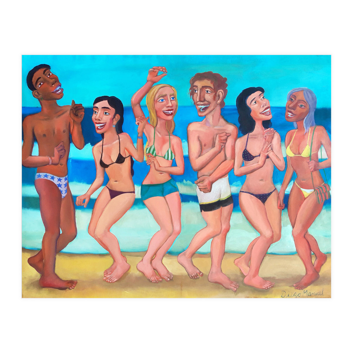 Fiesta En La Playa 4 (Print Only)