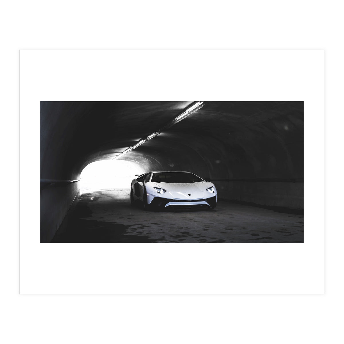 Supercar in tunnel (Print Only)