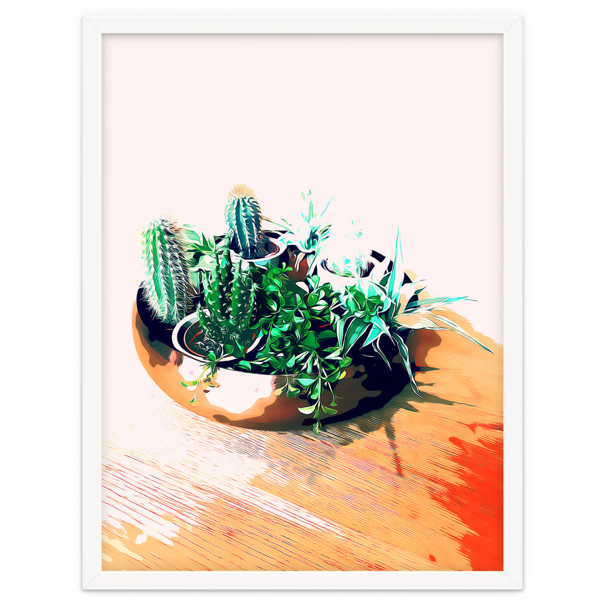Cacti In A Copper Pot