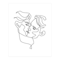 gay love line art-b (Print Only)