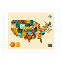 UNITED STATES MAP (Print Only)