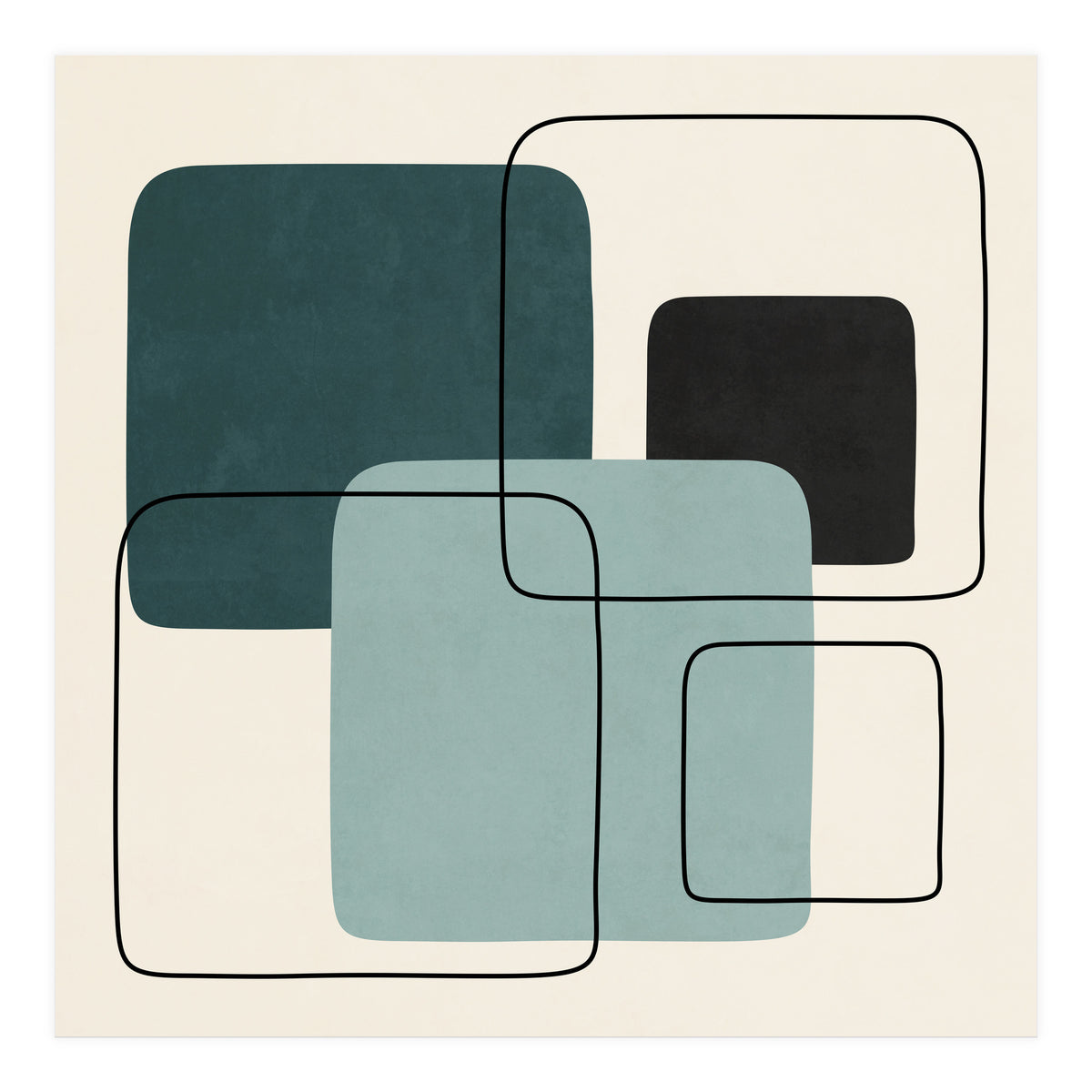 SQUARE SHAPES - F01 (Print Only)