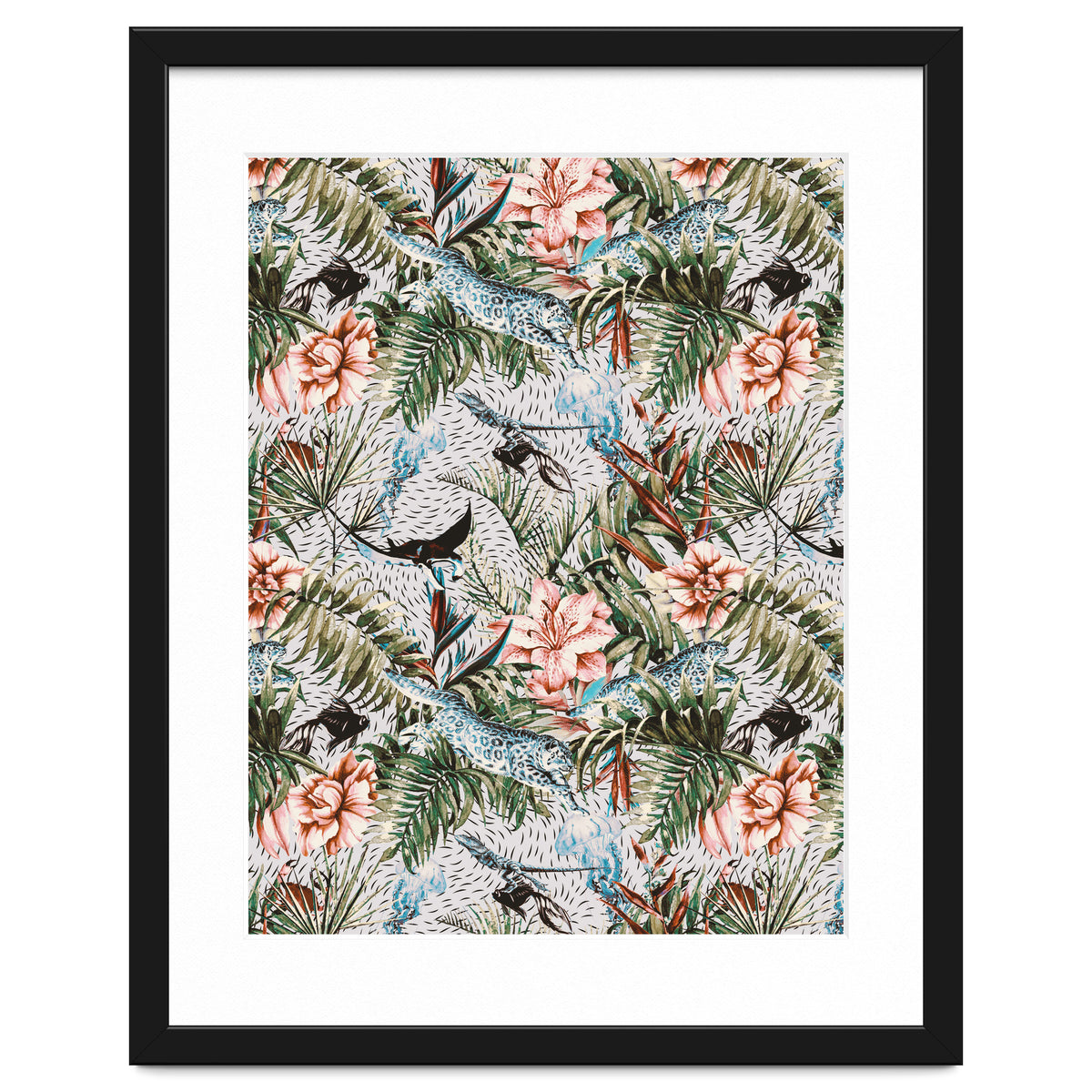 Paradisiacal flora and fauna