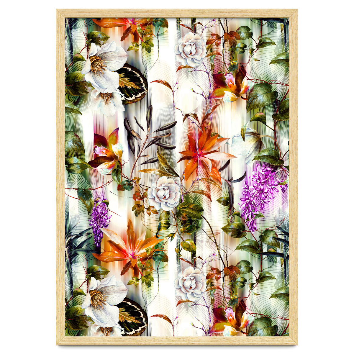 Abstract Motion Blur Floral