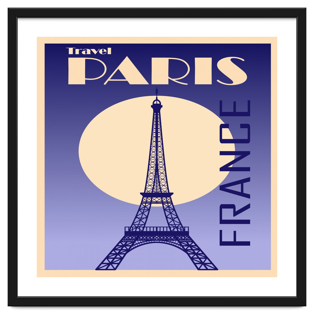 Paris France Travel Poster