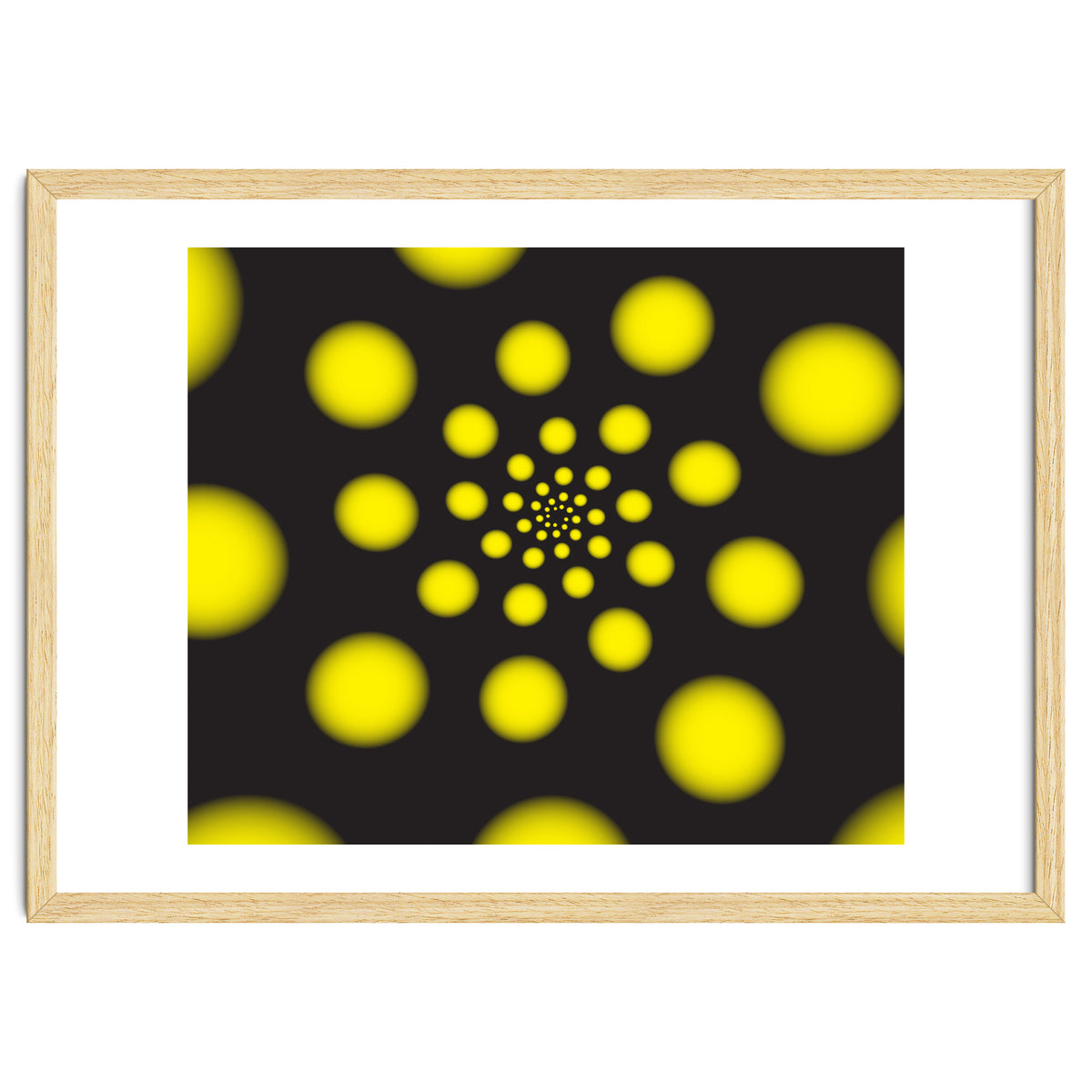 Yellow Spiral Dots