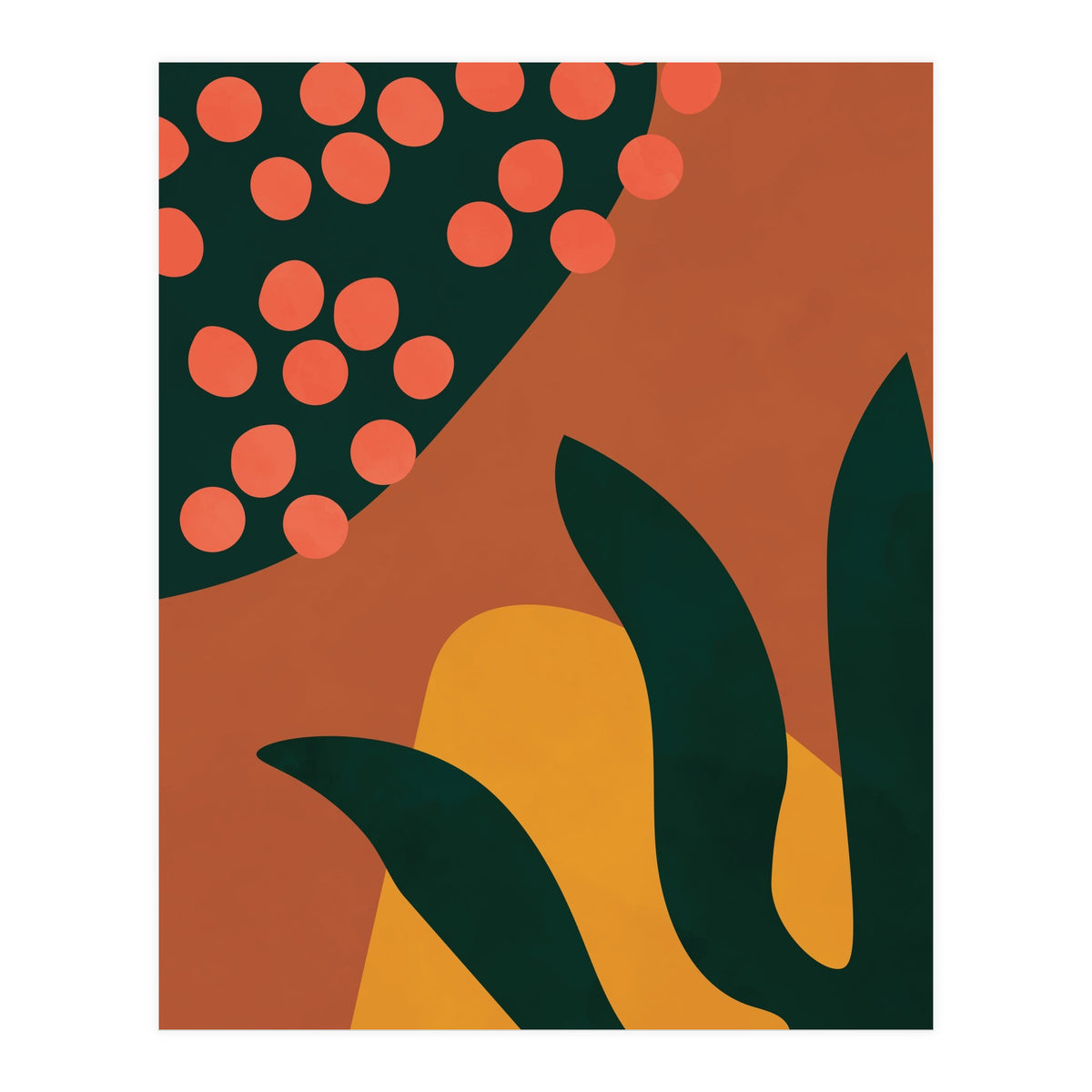 Abstract Boho Botanical Minimalist Modern (Print Only)