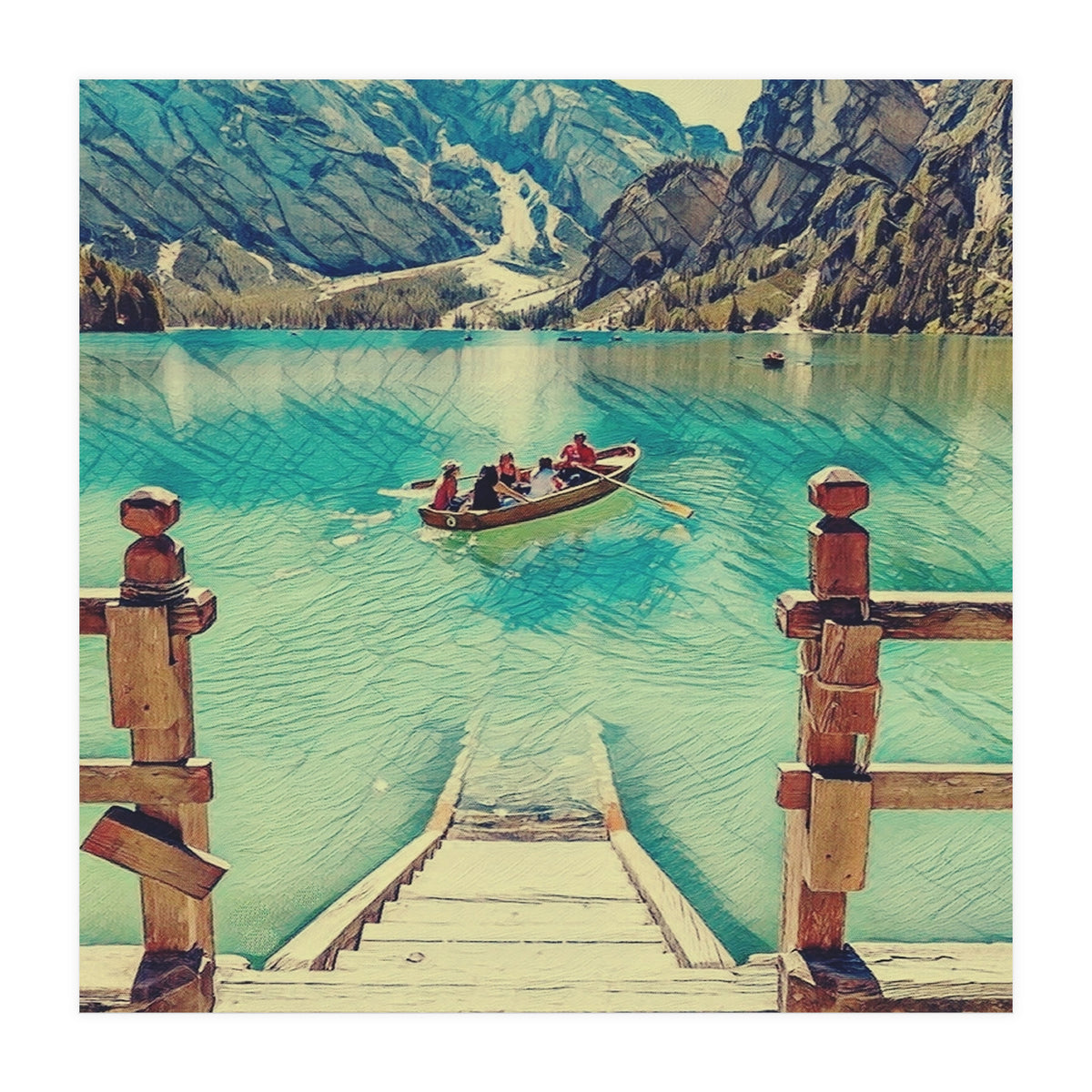 Boat Tour Italian Lake (Print Only)