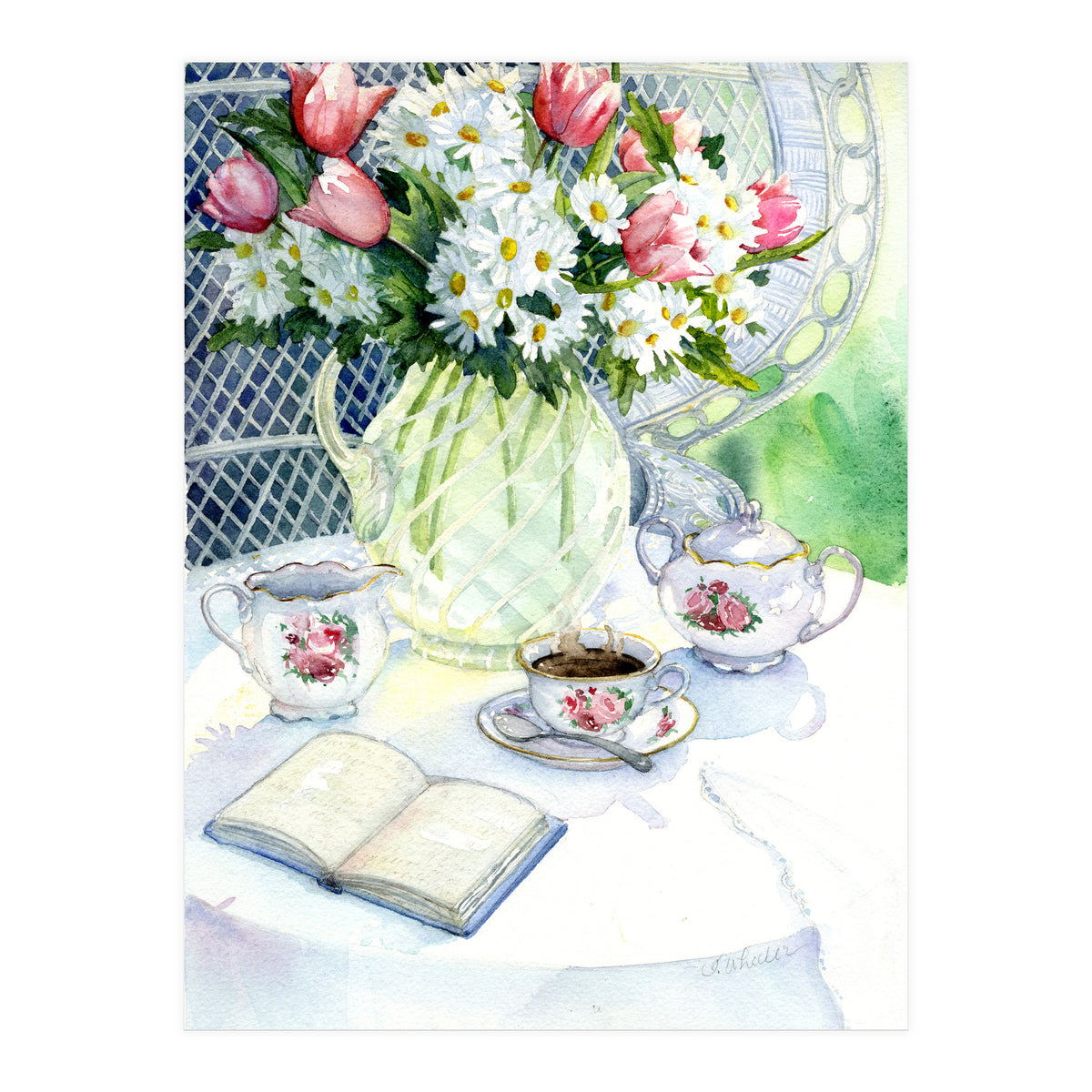 Tea In The Garden (Print Only)