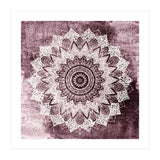 Bohochic Mandala In Burgundi (Print Only) thumbnail