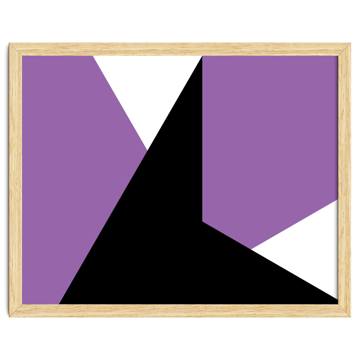 Geometric Shapes No. 64 - purple & black