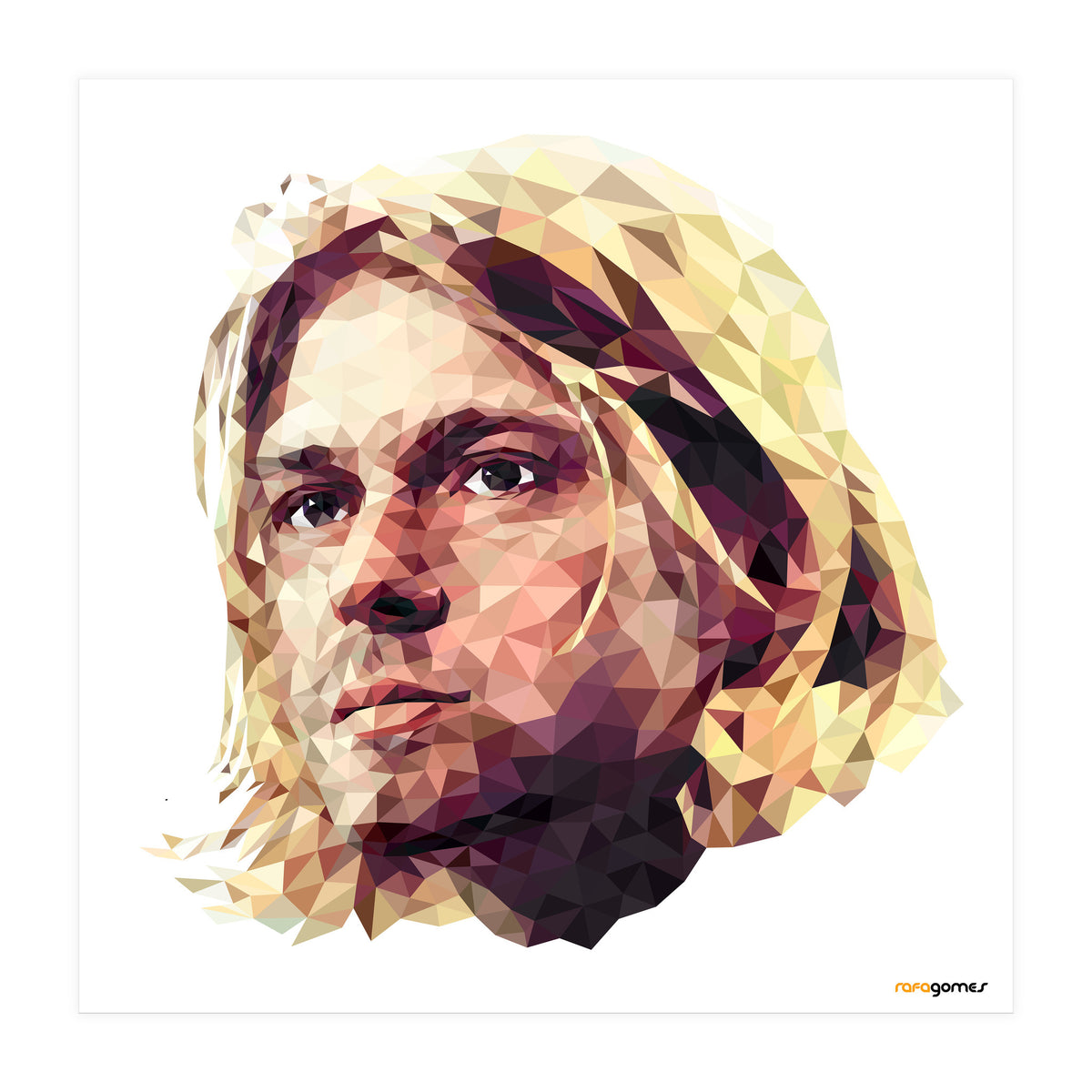Kurt Cobain Low Poly (Print Only)