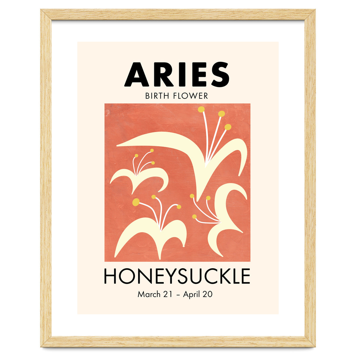 Aries Birth Flower Honeysuckle