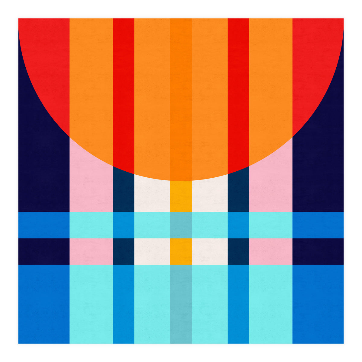 Colorful abstract V (Print Only)