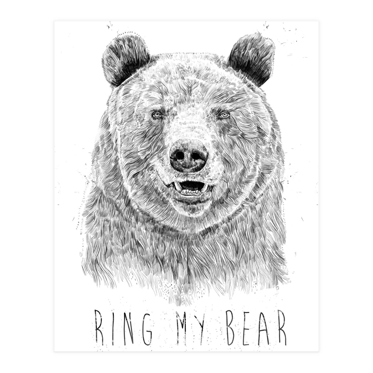 Ring My Bear (bw) (Print Only)