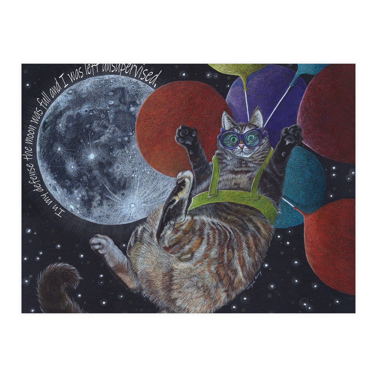 Balloon Cat (Print Only)