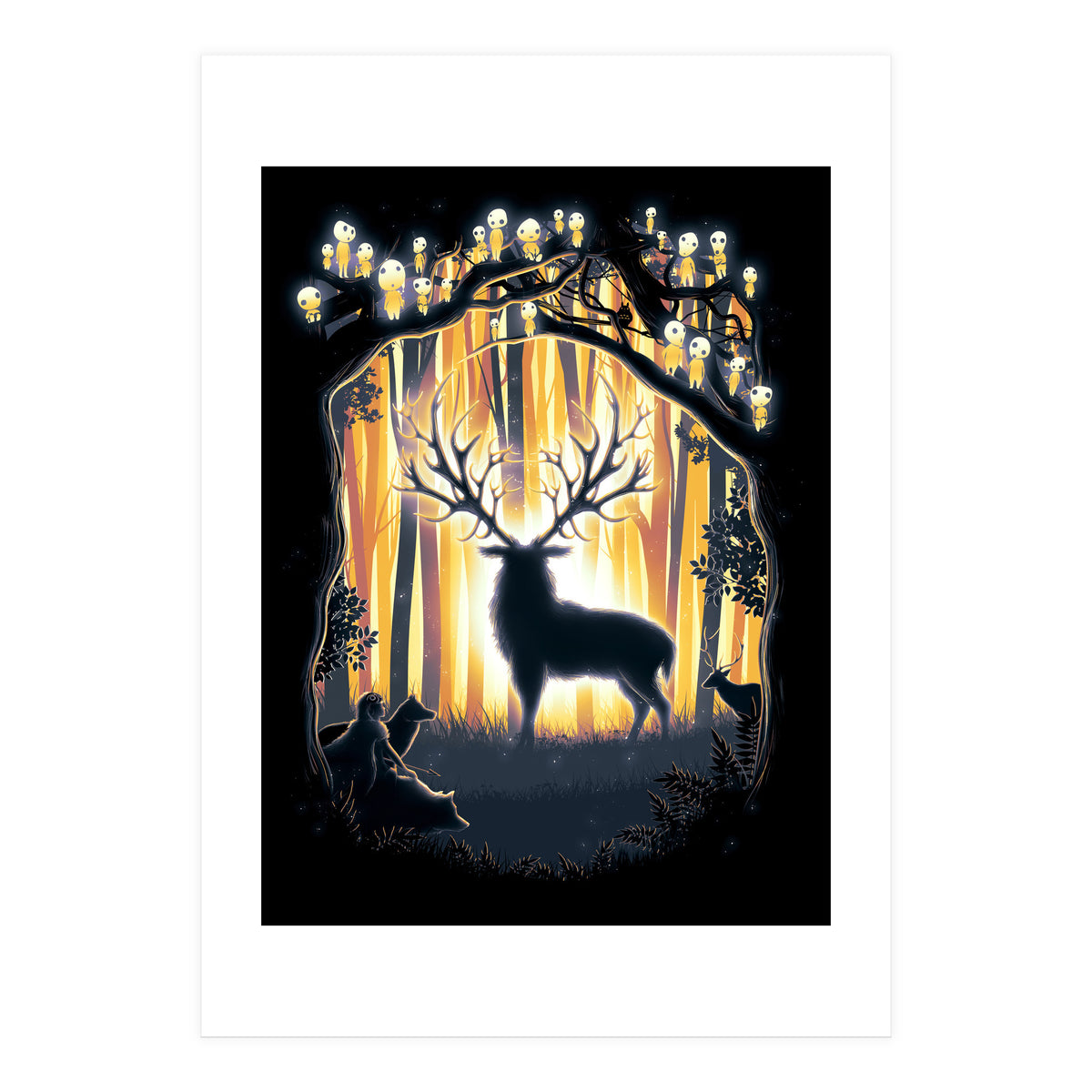 Deer God Please Save Our Forest (Print Only)