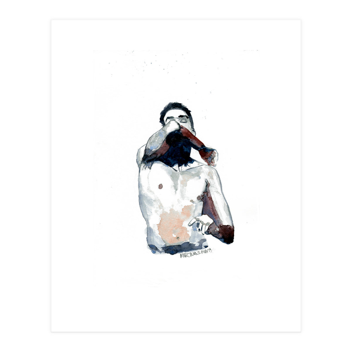 Untitled #3 - Male nude torso (Print Only)