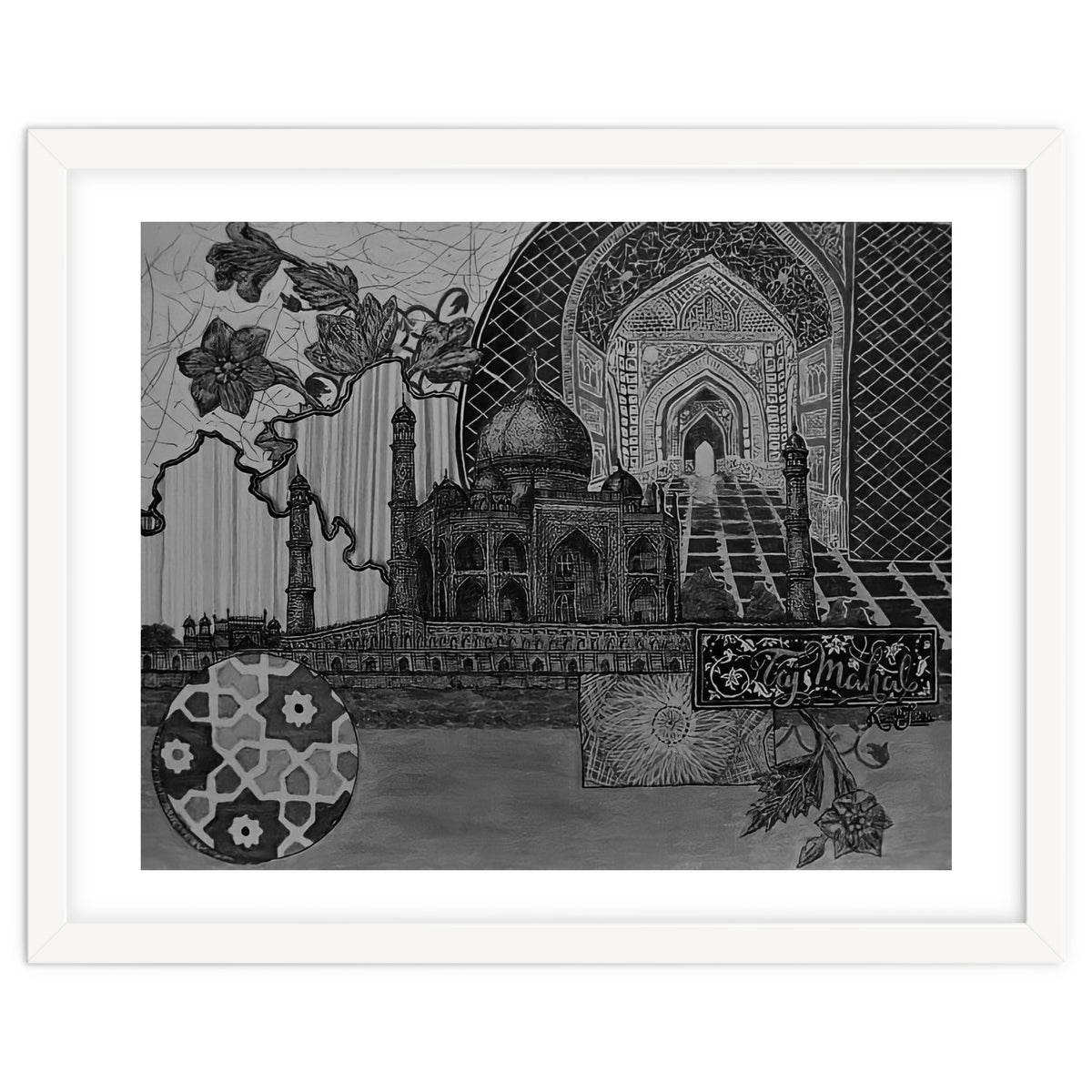 Taj Mahal B&W