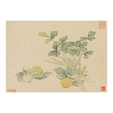 Wang Chengyu~flowers And Vegetables, Vegetables, Fruits, Plums, Apricots, Celery (Print Only) thumbnail