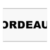 Let`s go to Bordeaux, France! white road sign (Print Only) thumbnail