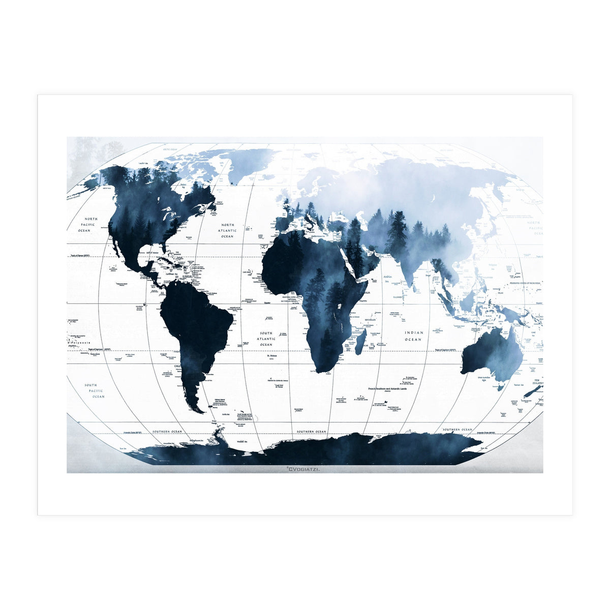 ALLOVER THE WORLD-Woods fog (Print Only)