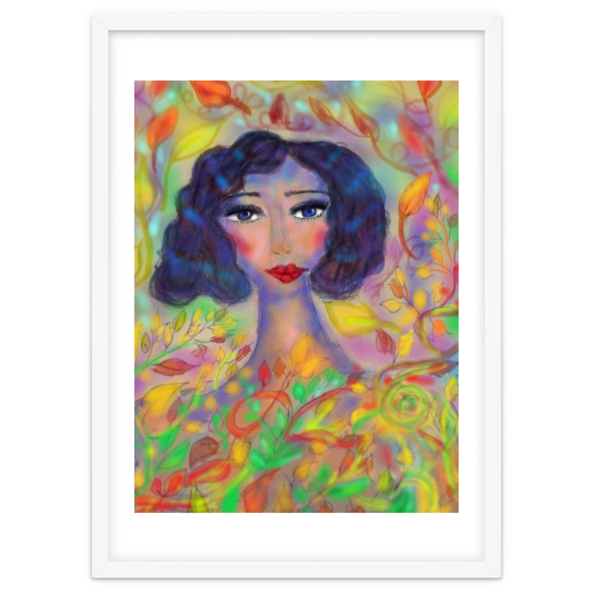 A GIRL IN AN ENCHANTED FOREST