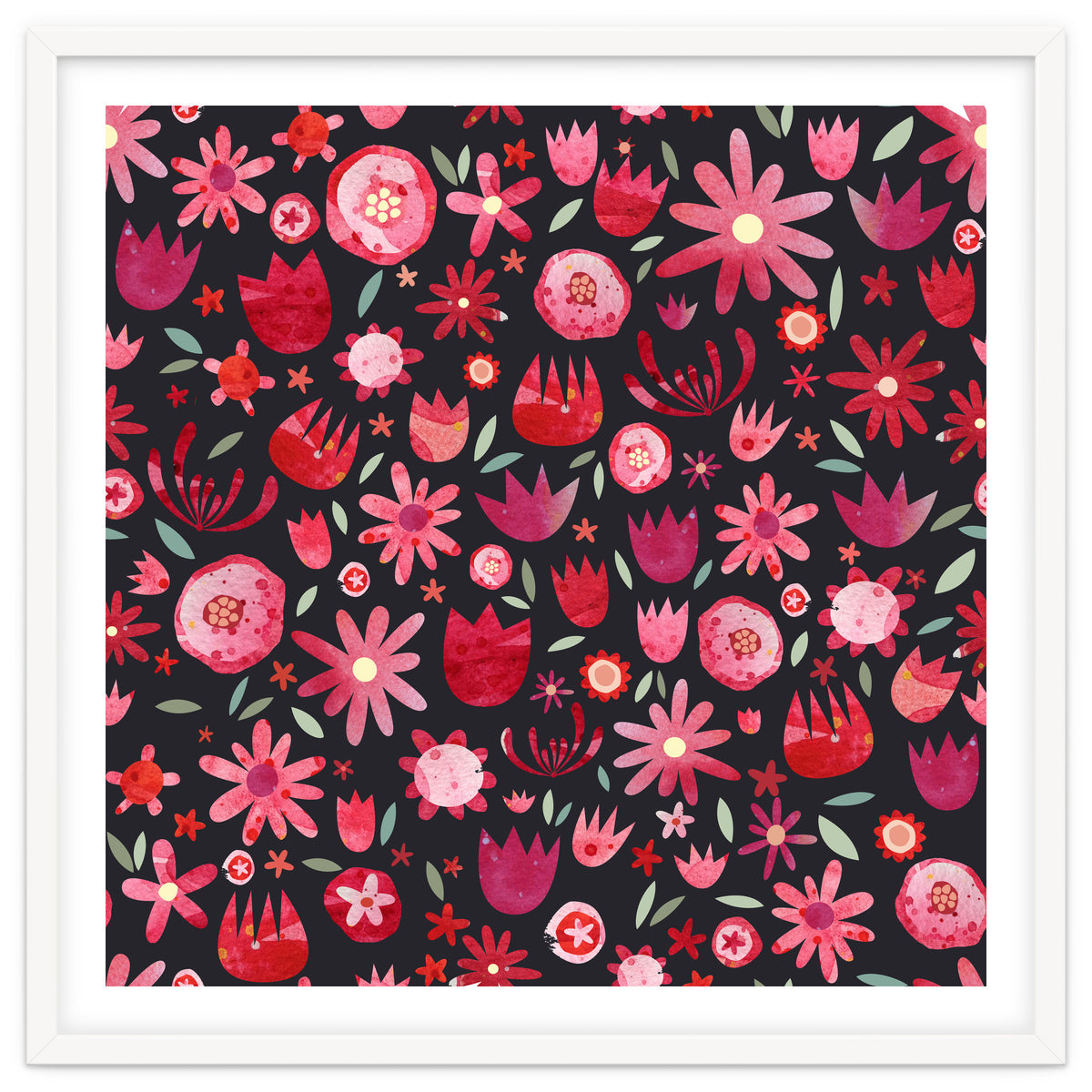 Summer Flower Circle Dark