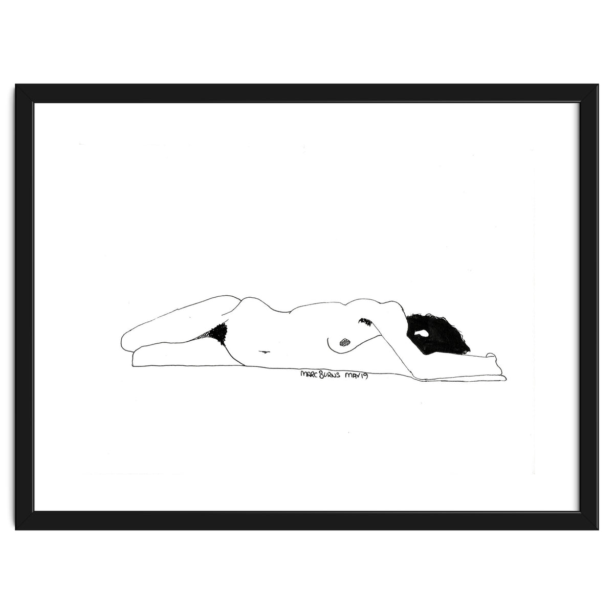 Untitled #1 - Lying nude figure