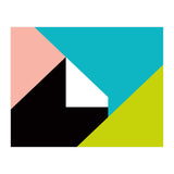 Geometric Shapes No. 266 - pink & lime (Print Only) thumbnail
