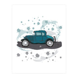 Blue car sketch (Print Only) thumbnail
