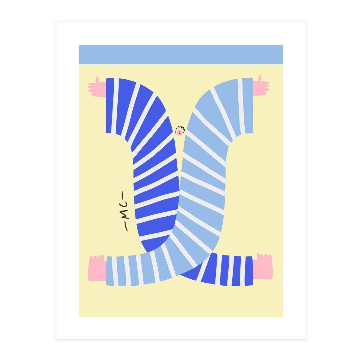 Yogis At The Beach  (Print Only)