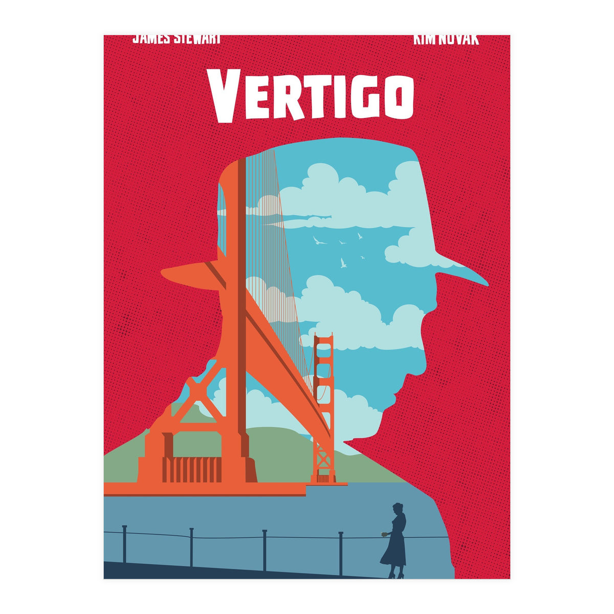 Vertigo movie poster (Print Only)