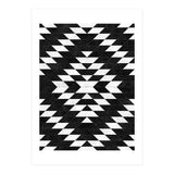 Urban Tribal Pattern No.14 - Aztec - Black Concrete (Print Only) thumbnail