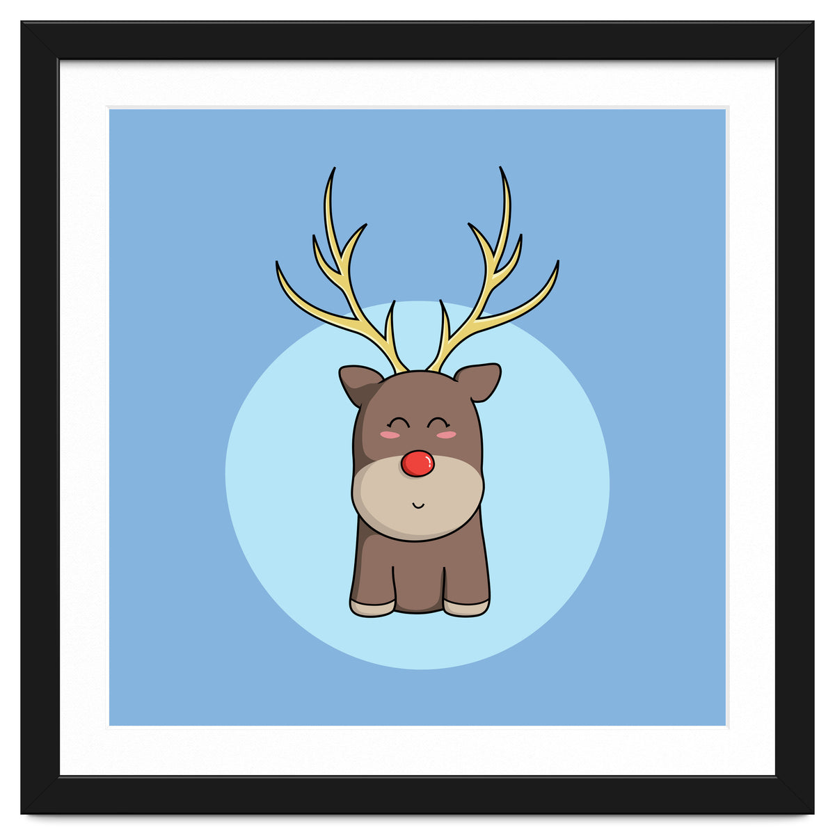 Kawaii Cute Christmas Reindeer