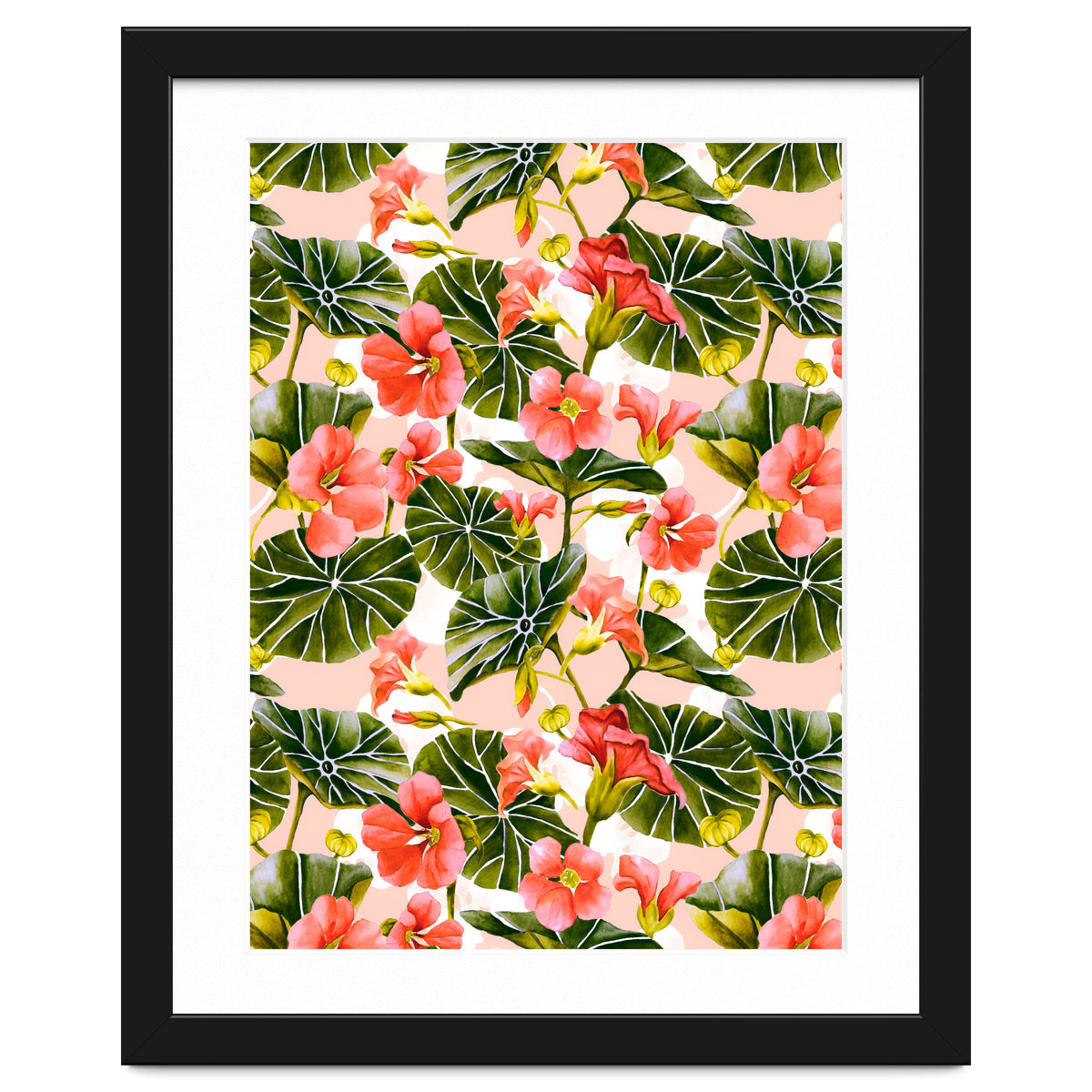 Nasturtiums watercolor 03