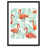 Flamingo And Mint Palm