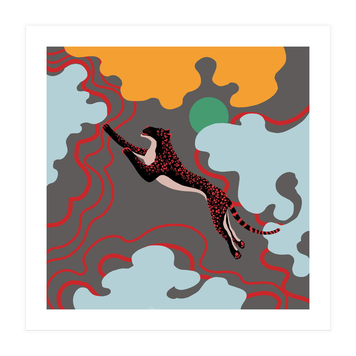 black leopard (Print Only)